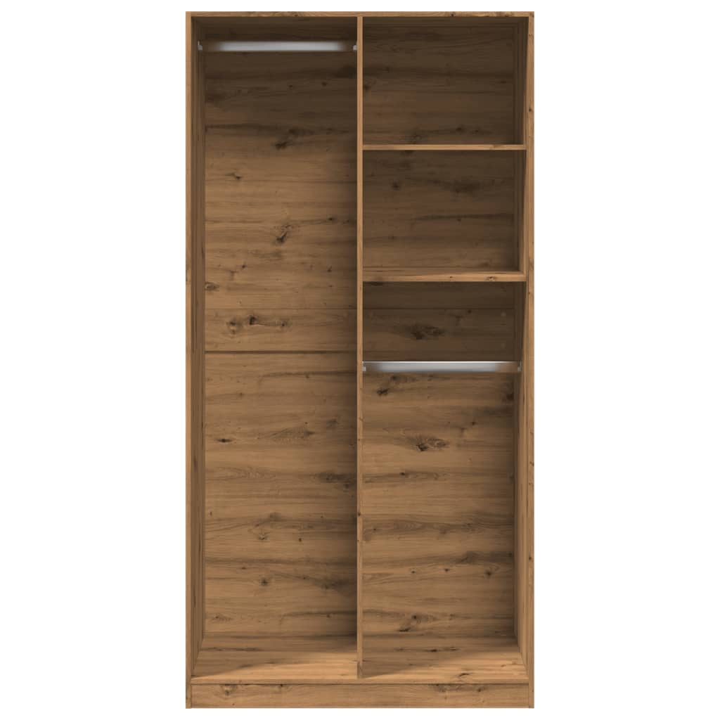 Wardrobe Artisian Oak 100x50x200 cm Engineered Wood