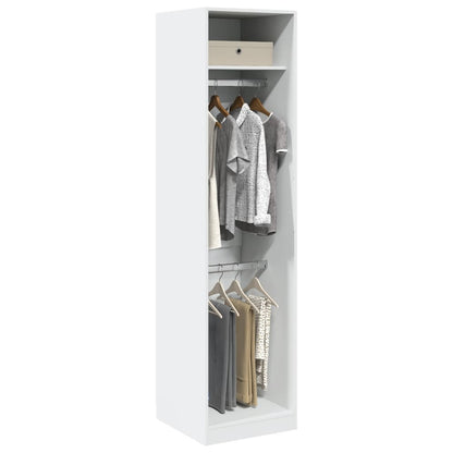 Wardrobe White 50x50x200 cm Engineered Wood