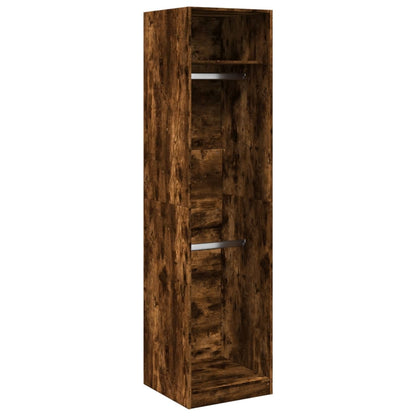 Wardrobe Smoked Oak 50x50x200 cm Engineered Wood