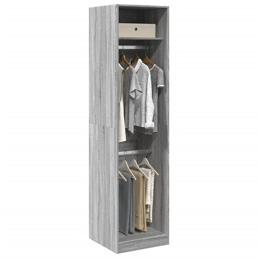 Wardrobe Grey Sonoma 50x50x200 cm Engineered Wood