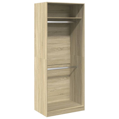 Wardrobe Sonoma Oak 80x50x200 cm Engineered Wood