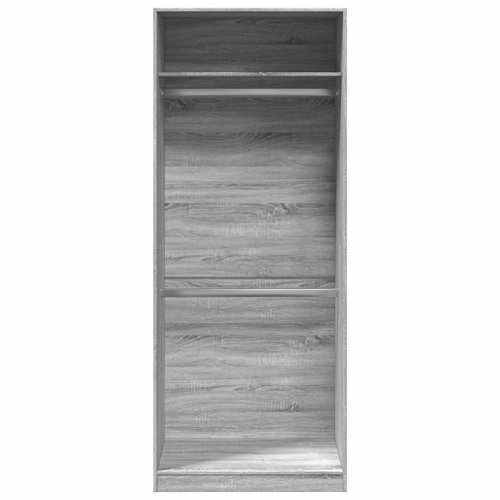 Wardrobe Grey Sonoma 80x50x200 cm Engineered Wood