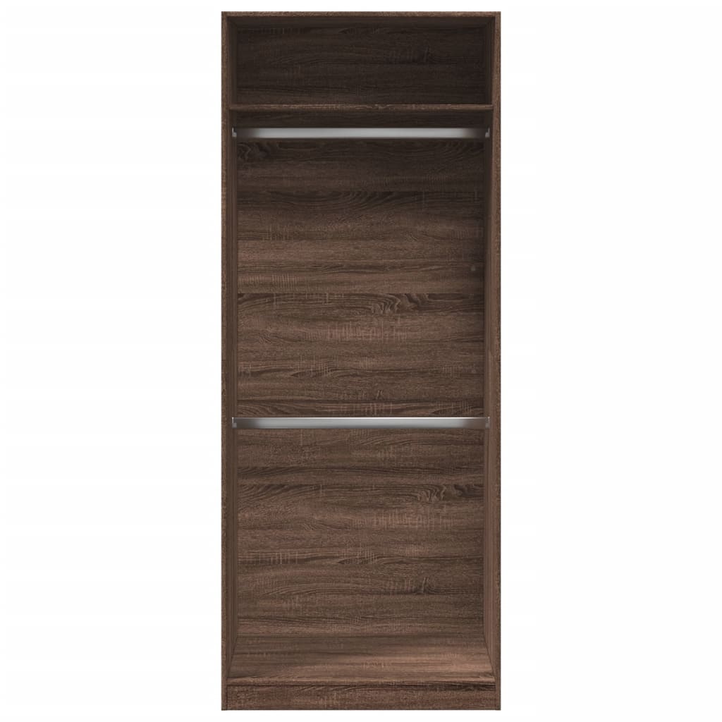 Wardrobe Brown Oak 80x50x200 cm Engineered Wood