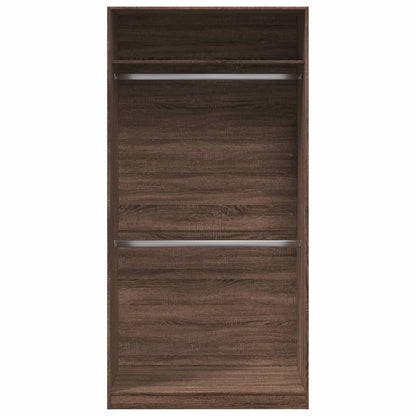 Wardrobe Brown Oak 100x50x200 cm Engineered Wood