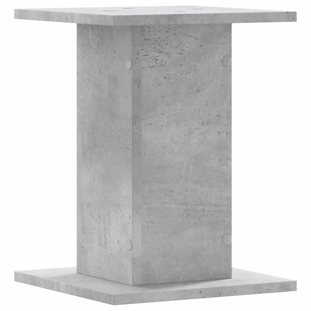 Plant Stands 2 pcs Concrete Grey 30x30x40 cm Engineered Wood