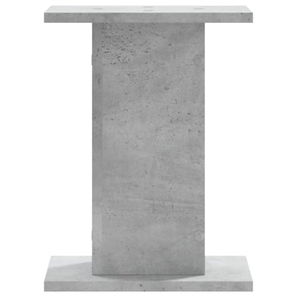 Plant Stands 2 pcs Concrete Grey 30x30x40 cm Engineered Wood