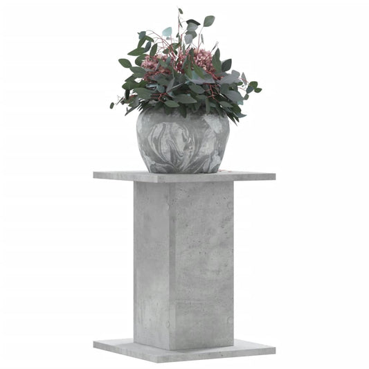 Plant Stands 2 pcs Concrete Grey 30x30x40 cm Engineered Wood