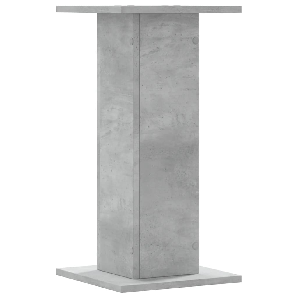 Plant Stands 2 pcs Concrete Grey 30x30x60 cm Engineered Wood