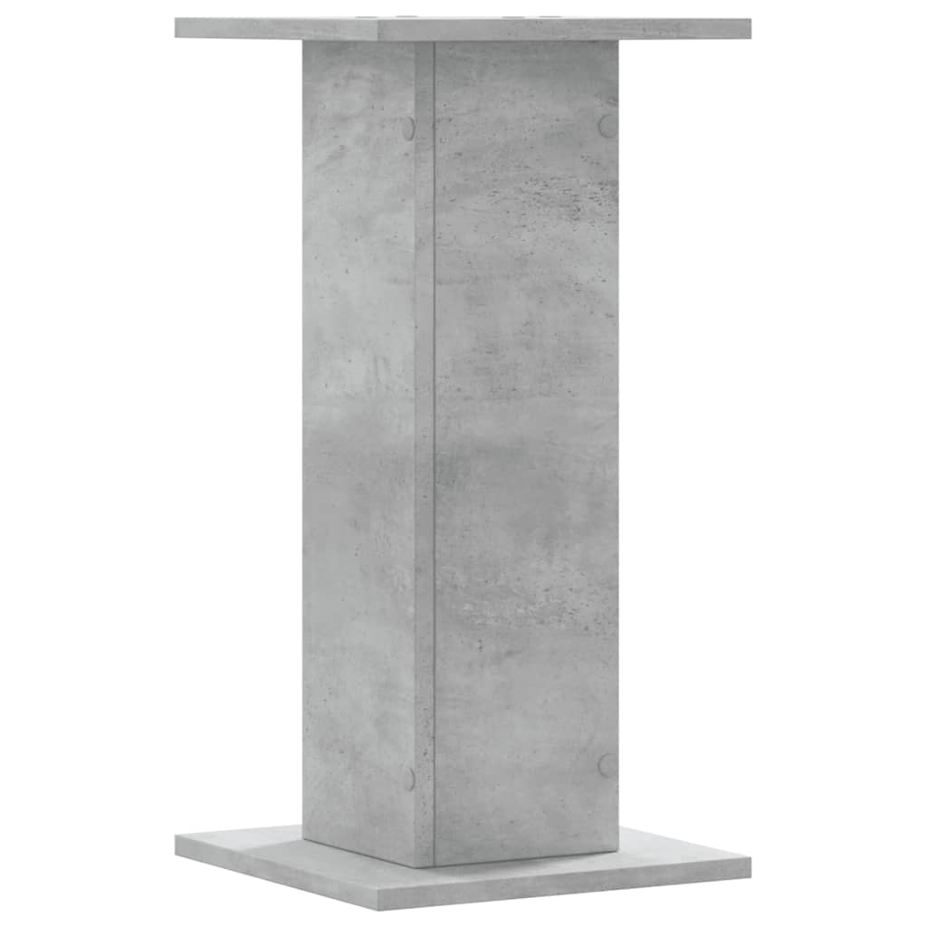 Plant Stands 2 pcs Concrete Grey 30x30x60 cm Engineered Wood