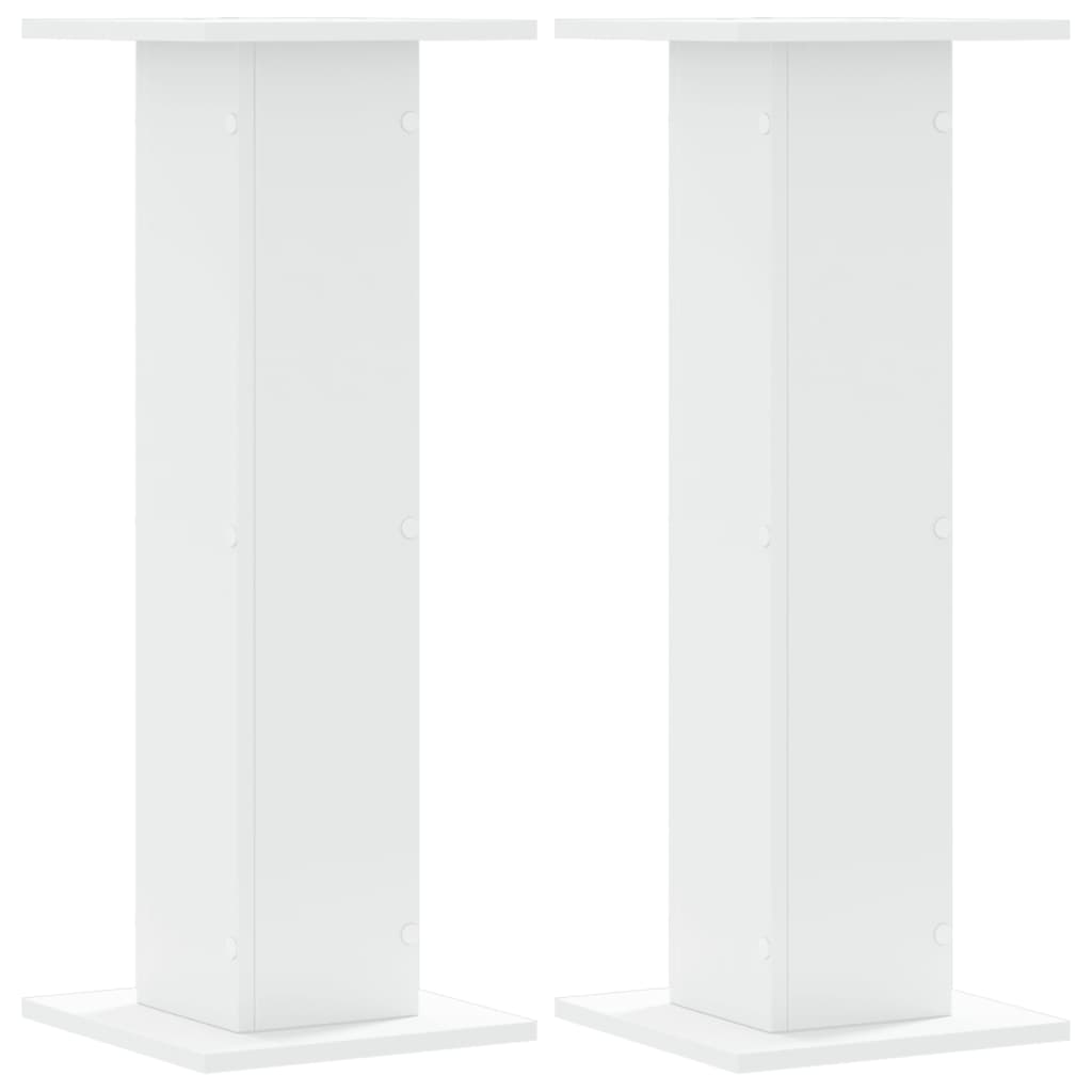 Plant Stands 2 pcs White 30x30x80 cm Engineered Wood