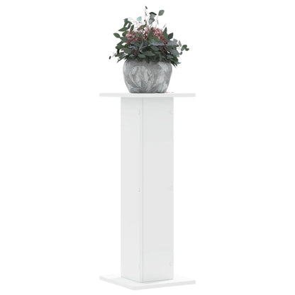 Plant Stands 2 pcs White 30x30x80 cm Engineered Wood