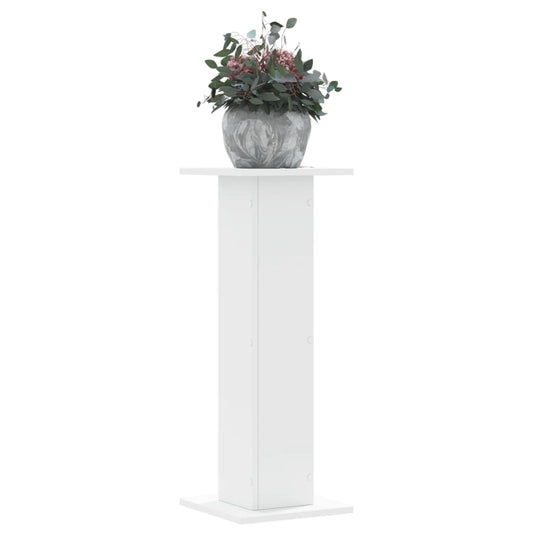 Plant Stands 2 pcs White 30x30x80 cm Engineered Wood