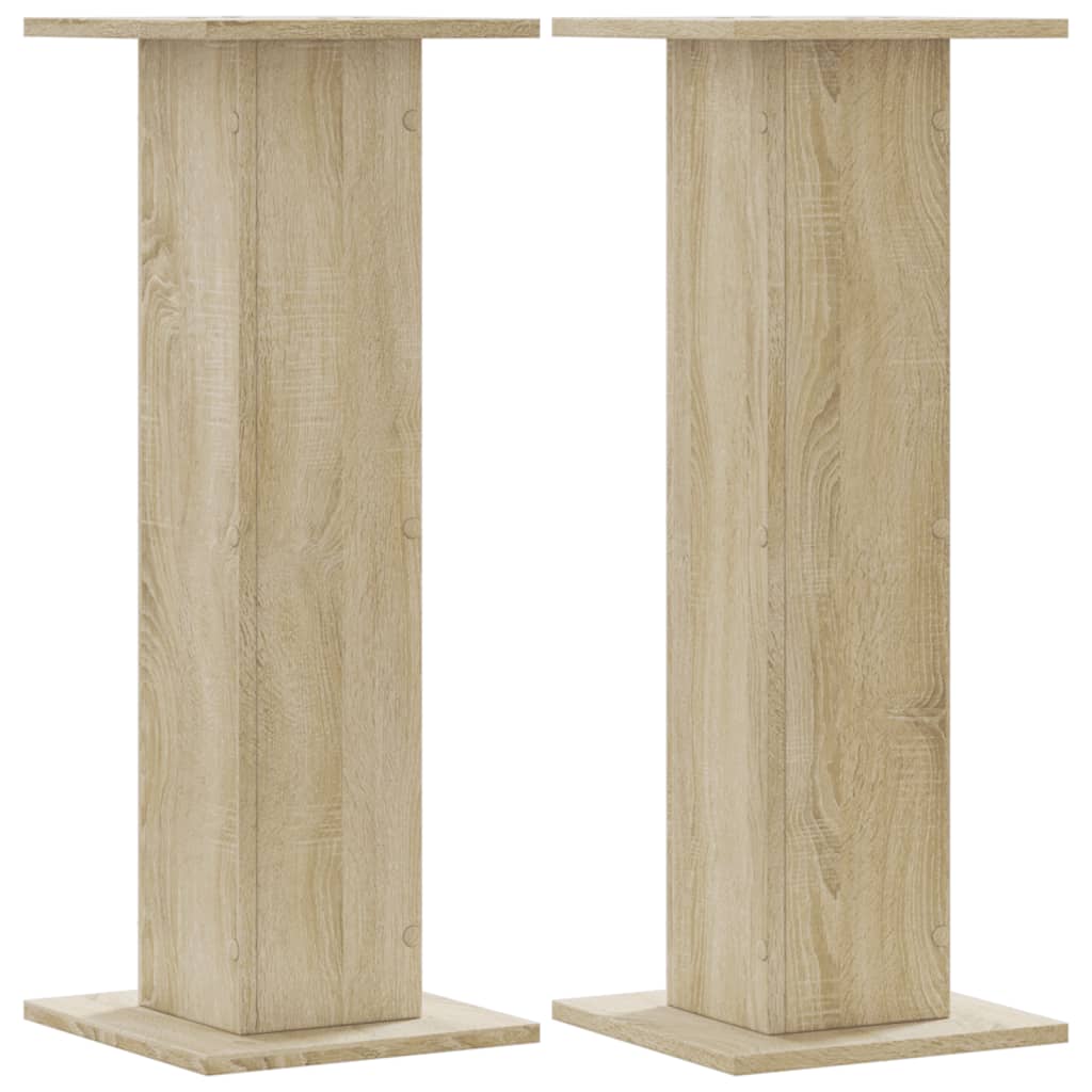 Plant Stands 2 pcs Sonoma Oak 30x30x80 cm Engineered Wood