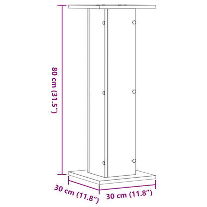 Plant Stands 2 pcs Sonoma Oak 30x30x80 cm Engineered Wood