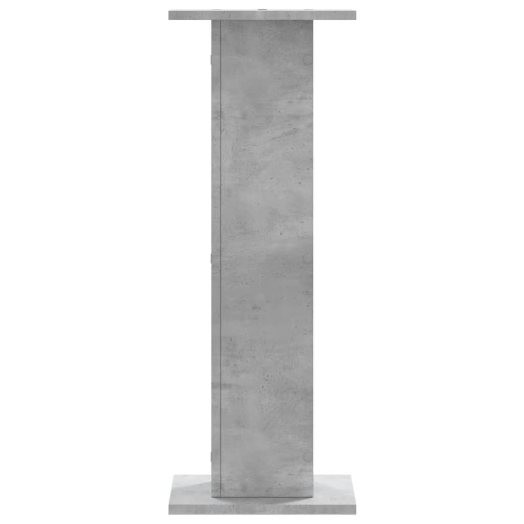 Plant Stands 2 pcs Concrete Grey 30x30x80 cm Engineered Wood