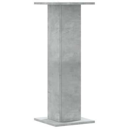 Plant Stands 2 pcs Concrete Grey 30x30x80 cm Engineered Wood