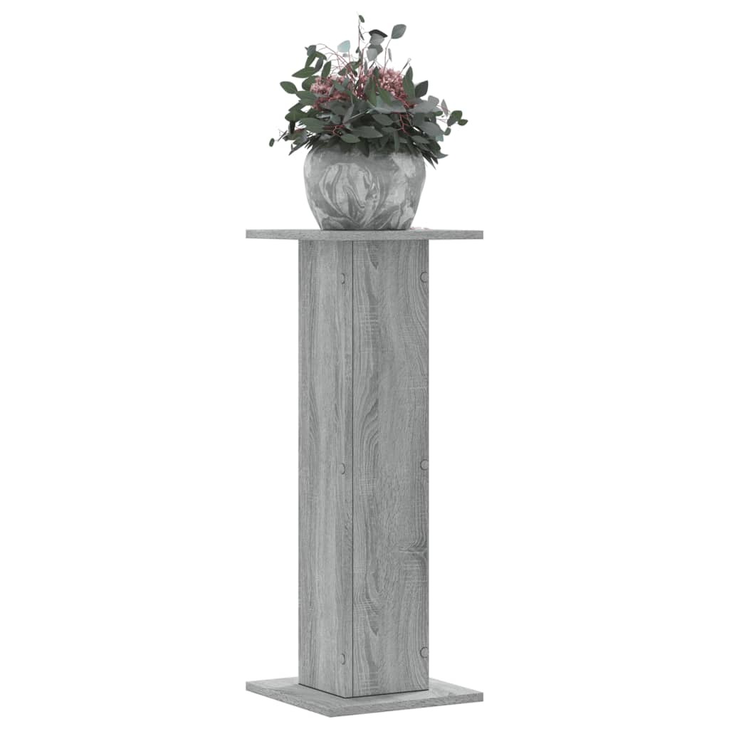 Plant Stands 2 pcs Grey Sonoma 30x30x80 cm Engineered Wood