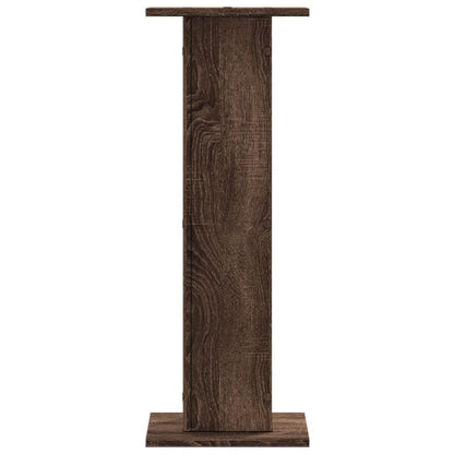 Plant Stands 2 pcs Brown Oak 30x30x80 cm Engineered Wood