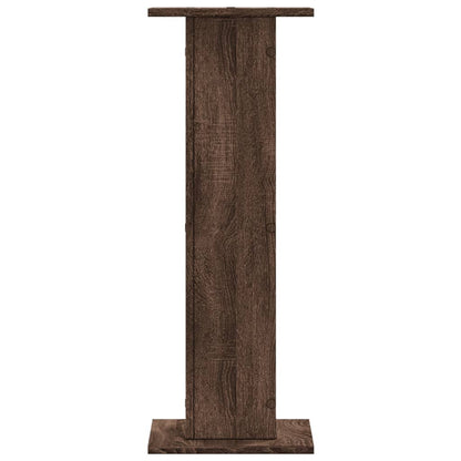 Plant Stands 2 pcs Brown Oak 30x30x80 cm Engineered Wood