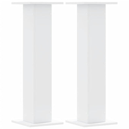 Plant Stands 2 pcs White 30x30x95 cm Engineered Wood