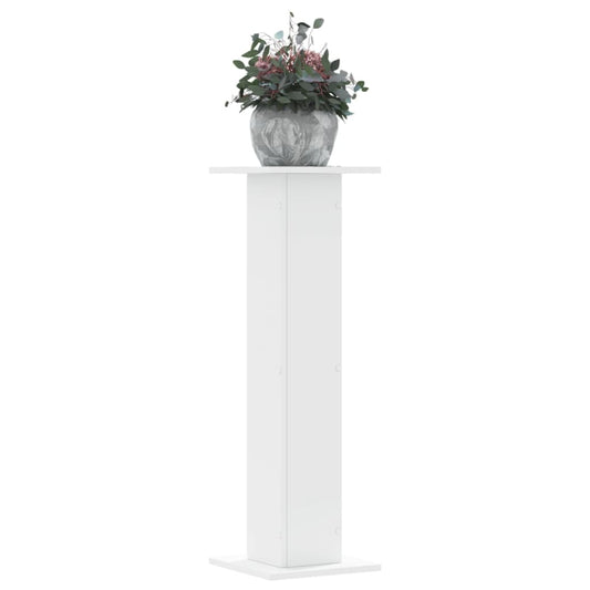 Plant Stands 2 pcs White 30x30x95 cm Engineered Wood