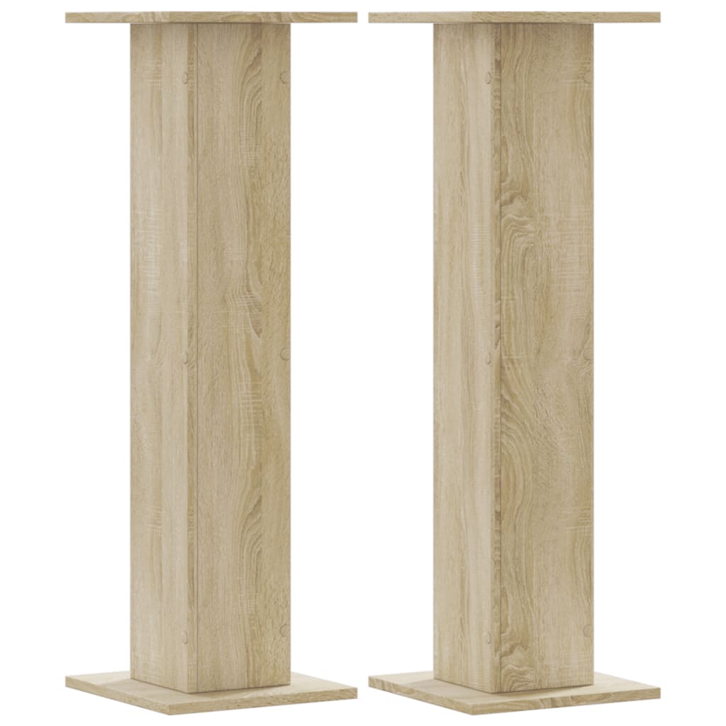 Plant Stands 2 pcs Sonoma Oak 30x30x95 cm Engineered Wood