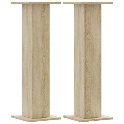 Plant Stands 2 pcs Sonoma Oak 30x30x95 cm Engineered Wood