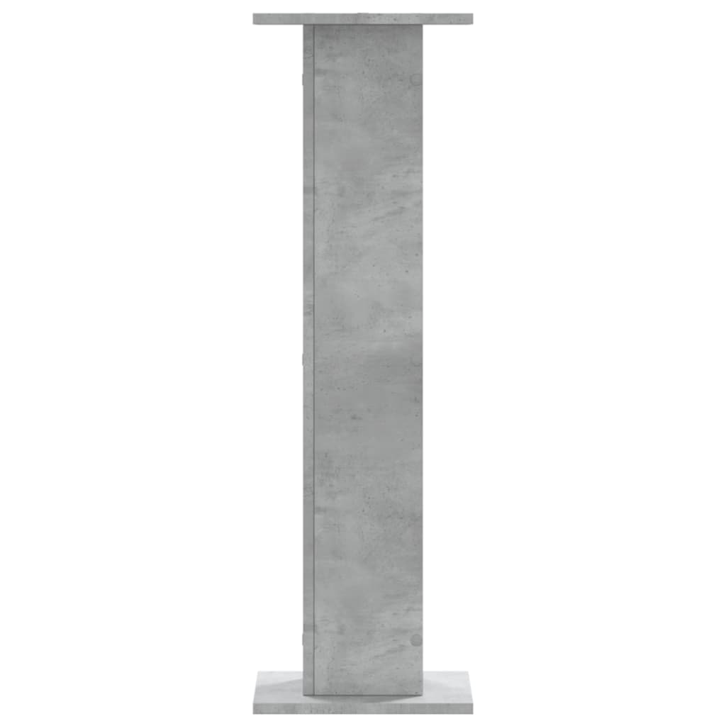 Plant Stands 2 pcs Concrete Grey 30x30x95 cm Engineered Wood