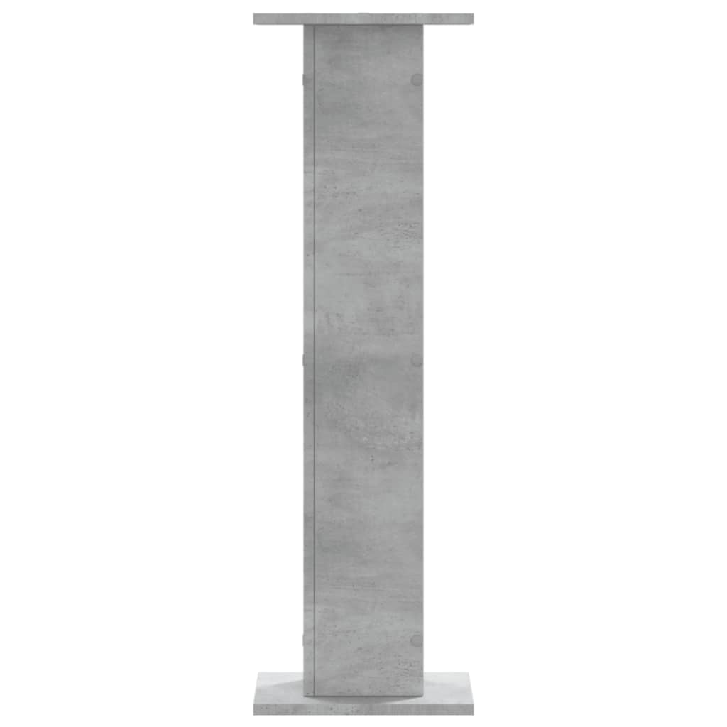 Plant Stands 2 pcs Concrete Grey 30x30x95 cm Engineered Wood