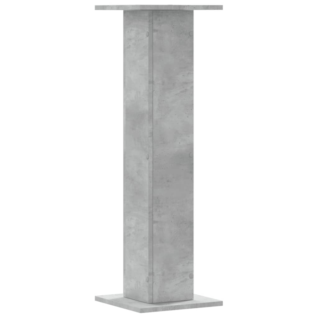 Plant Stands 2 pcs Concrete Grey 30x30x95 cm Engineered Wood