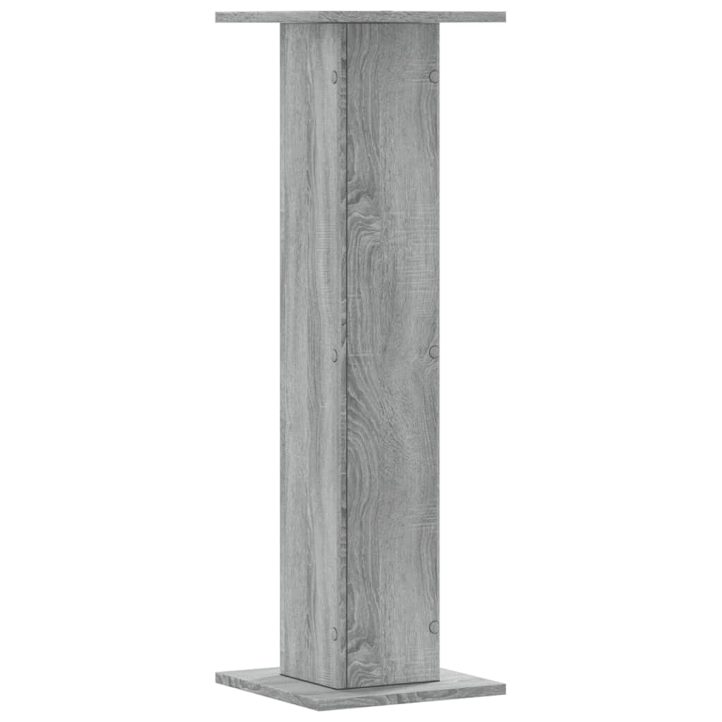 Plant Stands 2 pcs Grey Sonoma 30x30x95 cm Engineered Wood