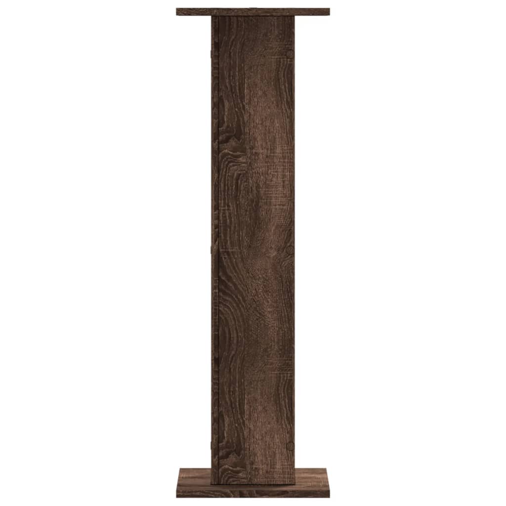 Plant Stands 2 pcs Brown Oak 30x30x95 cm Engineered Wood