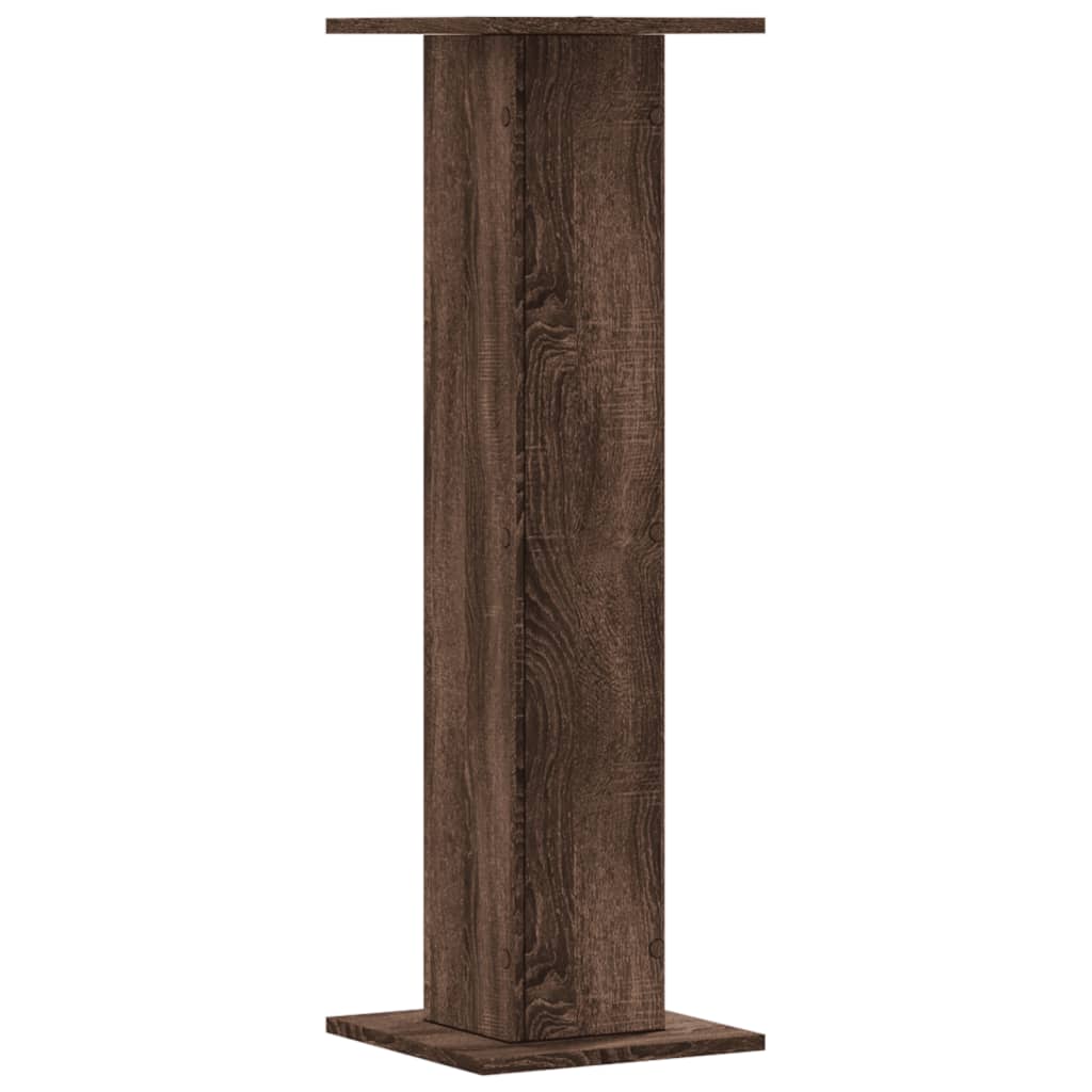 Plant Stands 2 pcs Brown Oak 30x30x95 cm Engineered Wood