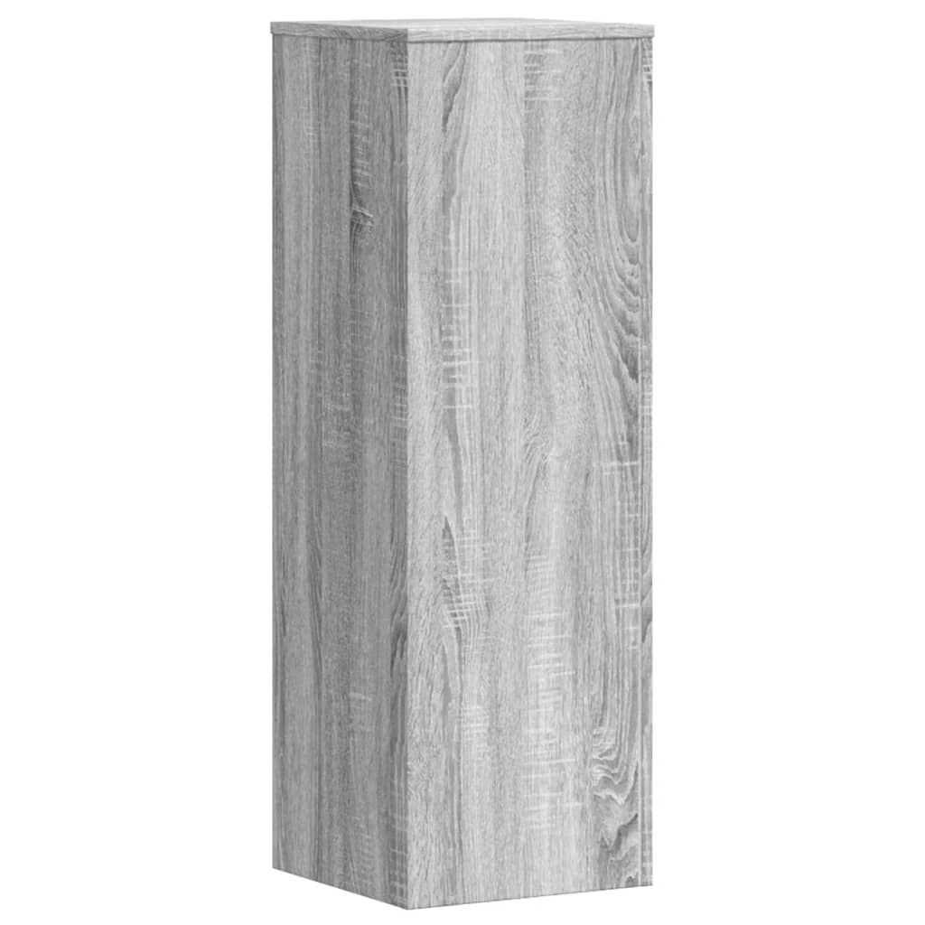 Plant Stands 2 pcs Grey Sonoma 33x33x100 cm Engineered Wood