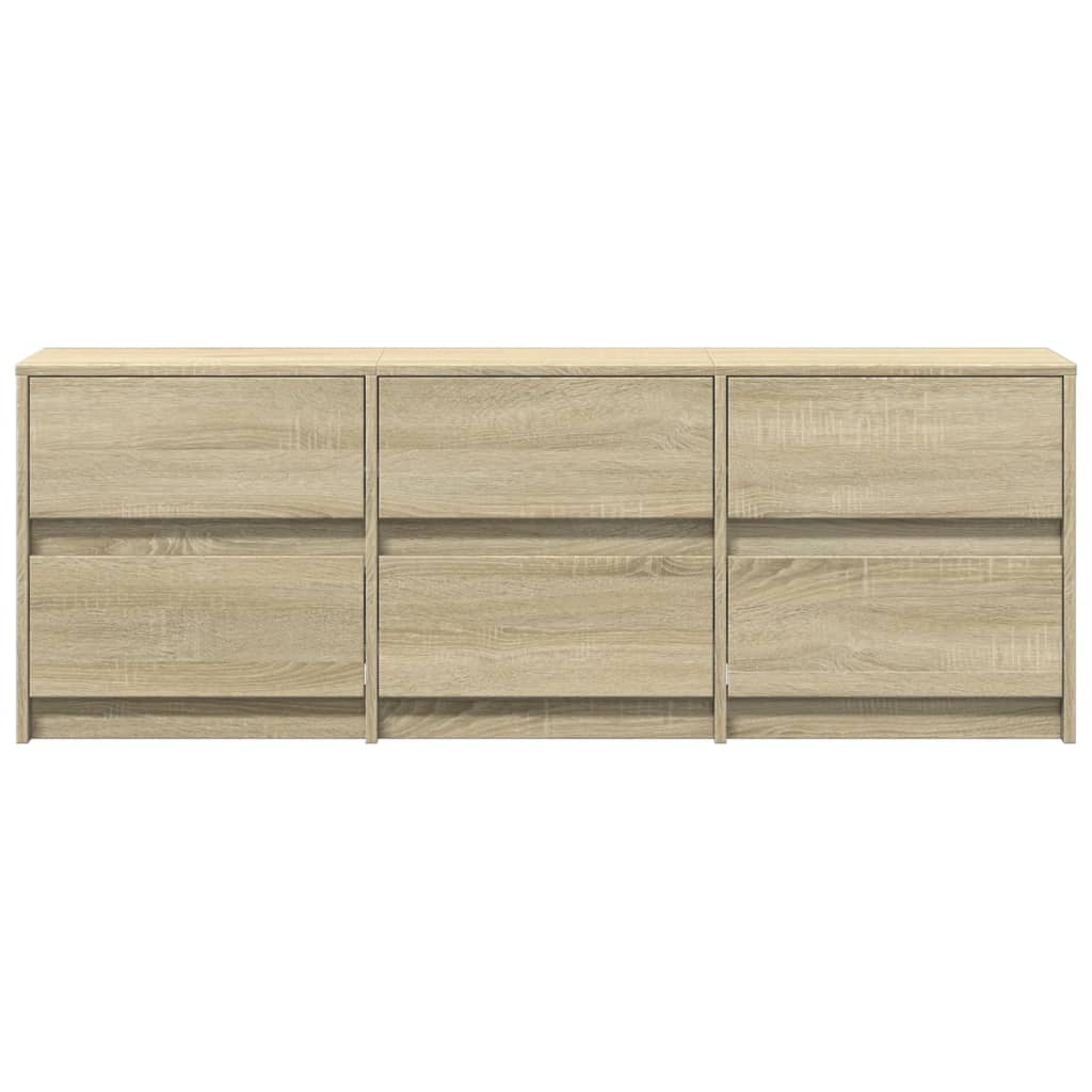 TV Cabinet with LED Sonoma Oak 140x34x50 cm Engineered Wood