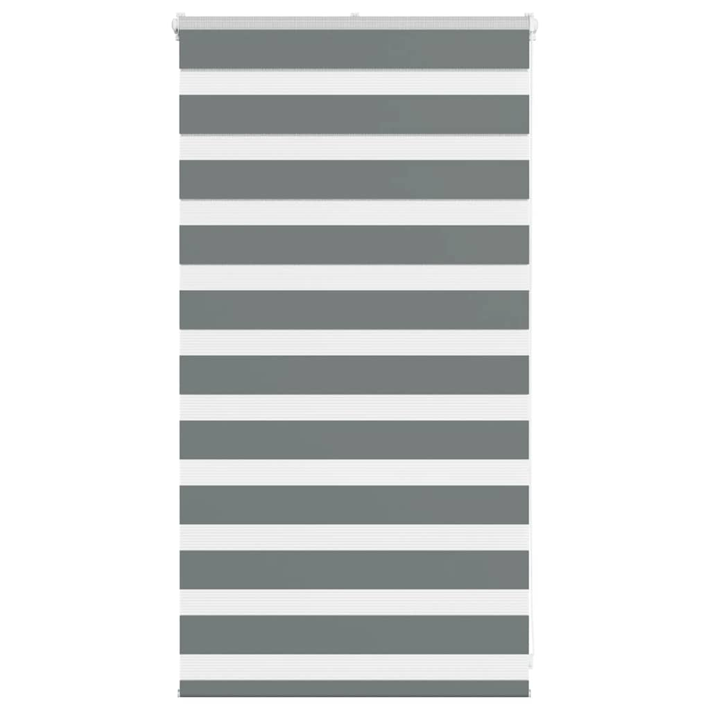 Zebra Blind Dark Grey 70x100 cm Fabric Width 65.9 cm Polyester