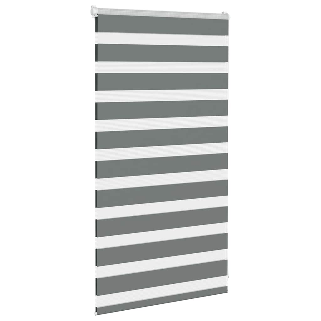 Zebra Blind Dark Grey 70x100 cm Fabric Width 65.9 cm Polyester