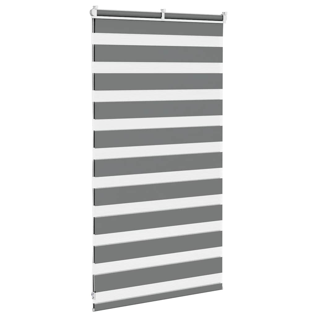 Zebra Blind Dark Grey 70x100 cm Fabric Width 65.9 cm Polyester