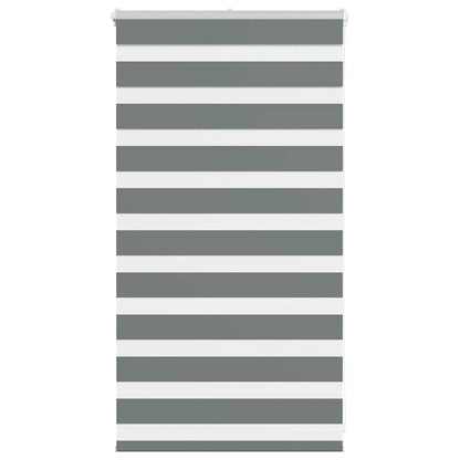 Zebra Blind Dark Grey 75x100 cm Fabric Width 70.9 cm Polyester