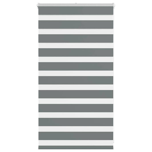 Zebra Blind Dark Grey 75x100 cm Fabric Width 70.9 cm Polyester