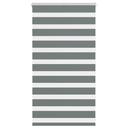 Zebra Blind Dark Grey 80x100 cm Fabric Width 75.9 cm Polyester