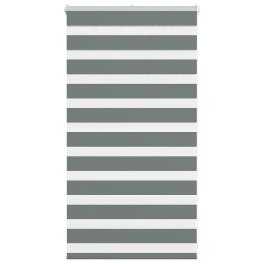 Zebra Blind Dark Grey 80x100 cm Fabric Width 75.9 cm Polyester