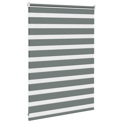 Zebra Blind Dark Grey 105x100 cm Fabric Width 100.9 cm Polyester