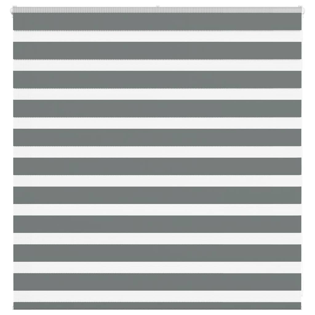 Zebra Blind Dark Grey 140x100 cm Fabric Width 135.9 cm Polyester