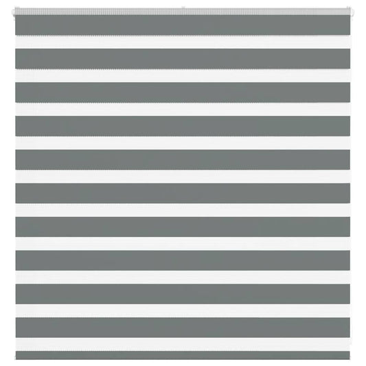 Zebra Blind Dark Grey 140x100 cm Fabric Width 135.9 cm Polyester