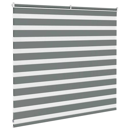 Zebra Blind Dark Grey 155x100 cm Fabric Width 150.9 cm Polyester