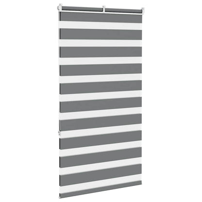 Zebra Blind Dark Grey 70x150 cm Fabric Width 65.9 cm Polyester