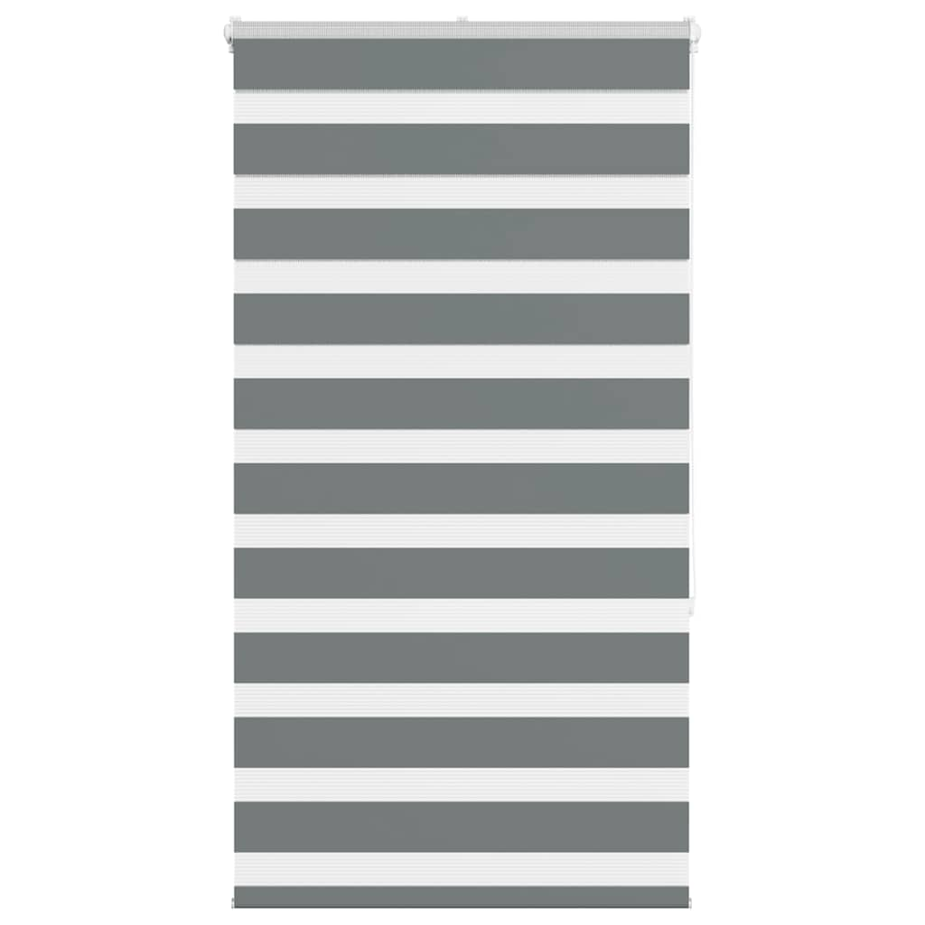 Zebra Blind Dark Grey 75x150 cm Fabric Width 70.9 cm Polyester