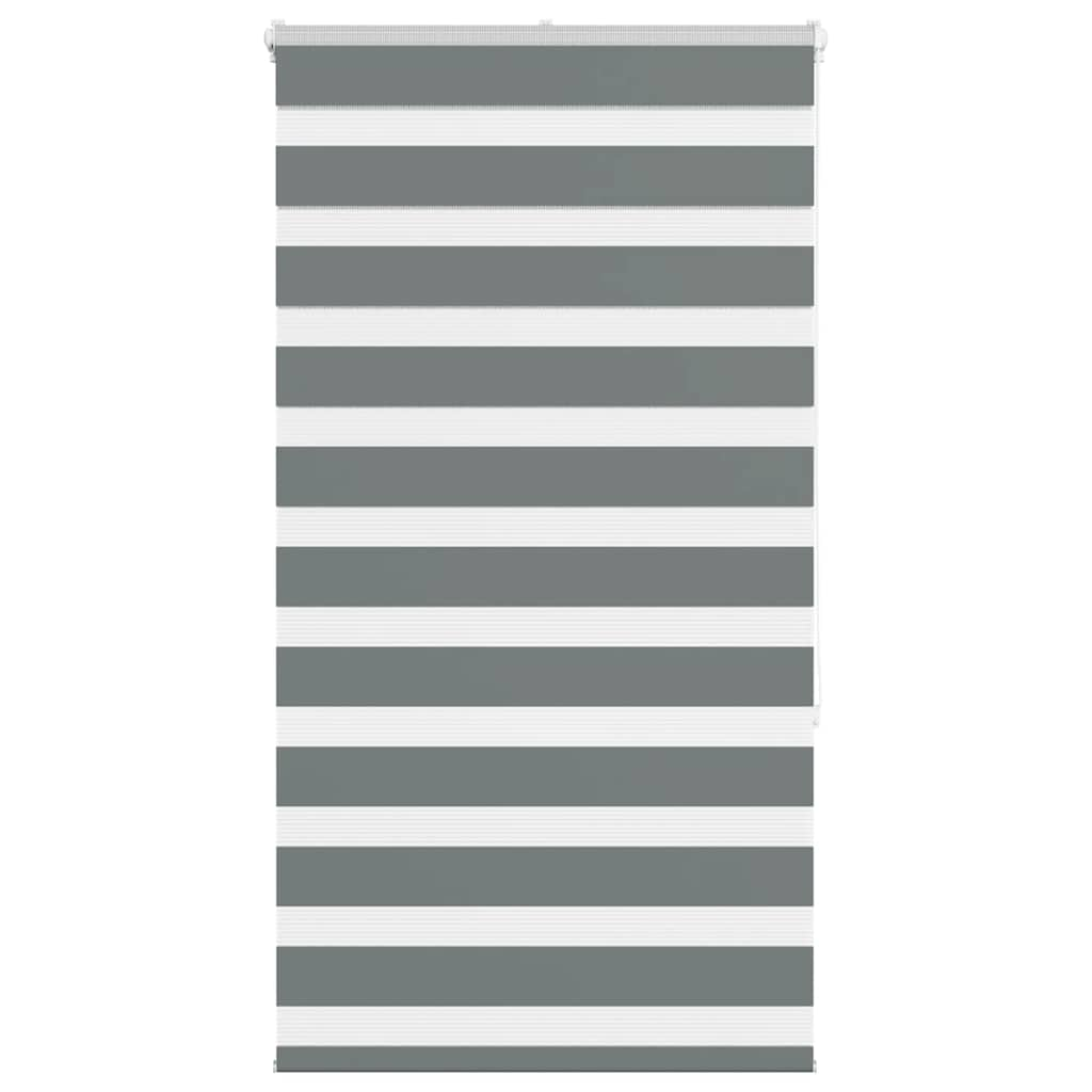 Zebra Blind Dark Grey 85x150 cm Fabric Width 80.9 cm Polyester