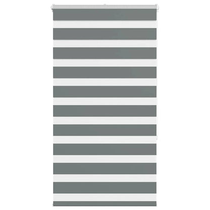 Zebra Blind Dark Grey 85x150 cm Fabric Width 80.9 cm Polyester